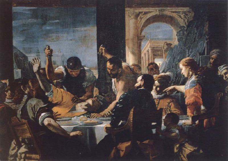 Mattia Preti Mattia Preti the guest meal Abschaloms